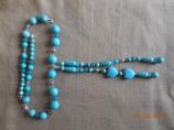 Collana in Turchese, Calcedonio, argento 925