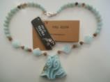 Collana con ciondolo di Amazzonite