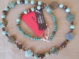 Collana in Bloodstone e bronzite