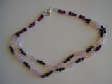 Collana in Opalite rosa e Agata