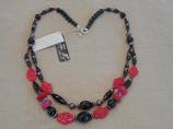 Collana in Giada ruby, Onice, Ematite